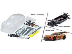Kyosho Fazer MK2 Chassis Kit With Mercedes AMG GT3 Clear Bodyshell