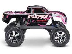 Traxxas Stampede XL-5 2WD With Battery And 12v Charger - Pink X -us-RC Models Sales 2022 36054 1 pinkx 2