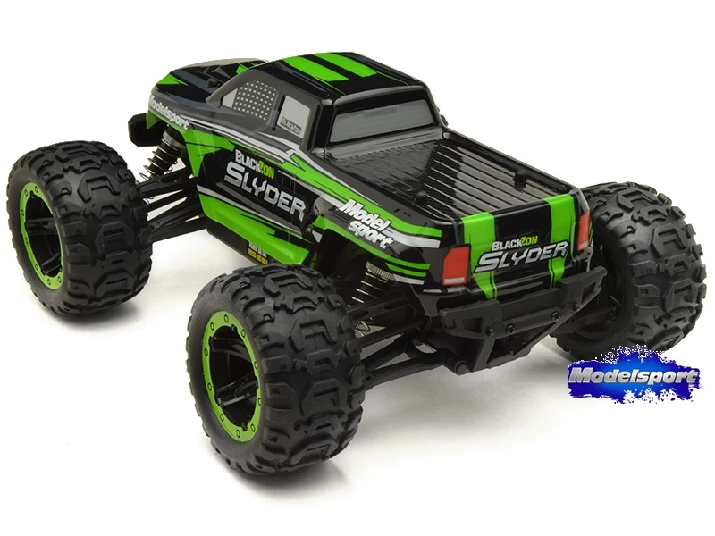 BlackZon Slyder MT 1/16th 4WD Monster Truck - Green 6 BlackZon Slyder MT 1/16th 4WD Monster Truck - Green - Image 4