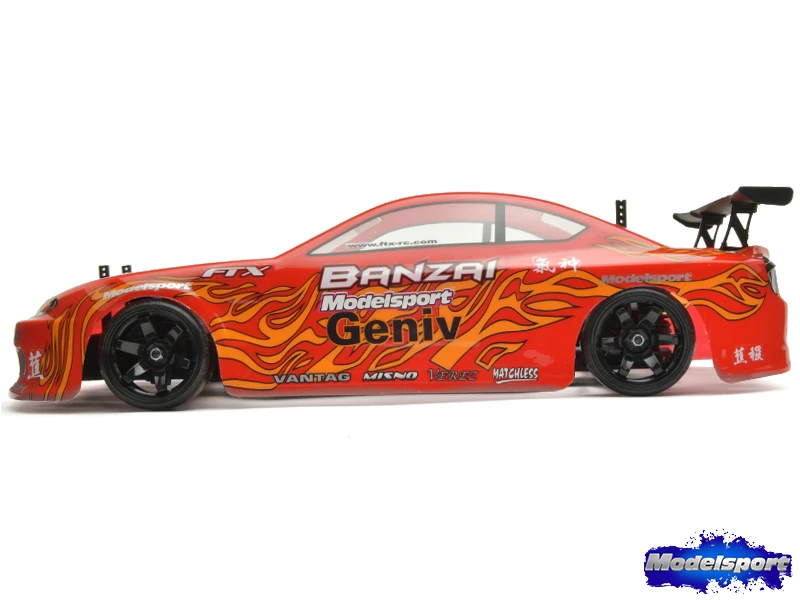 FTX Banzai 1/10th Scale 4WD RTR RC Car Brushed Electric Street Drift Car - Red 4 FTX Banzai 1/10th Scale 4WD RTR RC Car Brushed Electric Street Drift Car - Red - Image 2