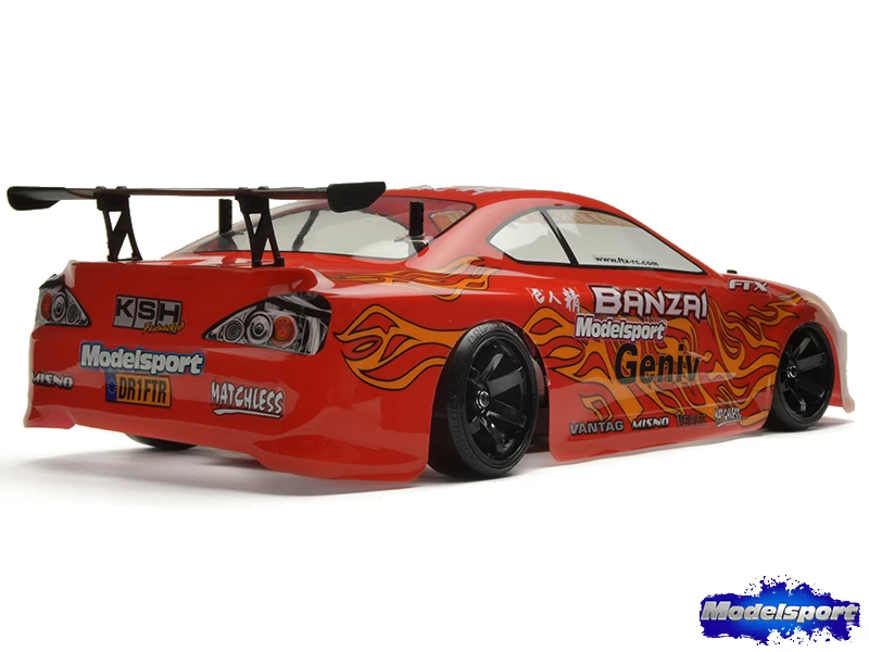 FTX Banzai 1/10th Scale 4WD RTR RC Car Brushed Electric Street Drift Car - Red 5 FTX Banzai 1/10th Scale 4WD RTR RC Car Brushed Electric Street Drift Car - Red - Image 3