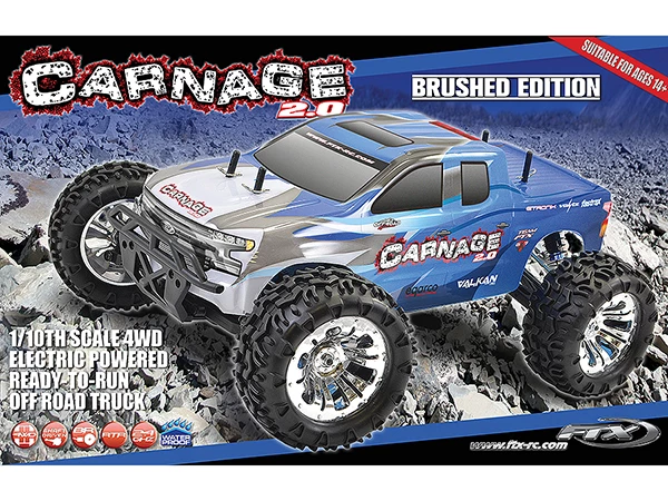 FTX Carnage 2.0 1/10 Brushed Truck 4wd RTR - Blue 16 FTX Carnage 2.0 1/10 Brushed Truck 4wd RTR - Blue - Image 14